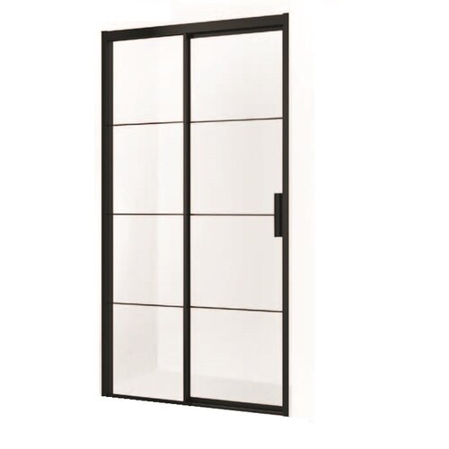 Solidline Strata nisdeur 70*200 cm - Mat zwart - Helder glas - 8 mm - Mat zwart - Helder glas - 8 mm Solidline Solidline Strata nisdeur 70*200 cm - Mat zwart - Helder glas - 8 mm - Mat zwart - Helder glas - 8 mm