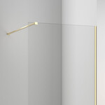 Solidline Montageset Nova - Geborsteld goud - Muurprofiel en stabilisatiestang - Geborsteld goud - Muurprofiel en stabilisatiestang Solidline Solidline Montageset Nova - Geborsteld goud - Muurprofiel en stabilisatiestang - Geborsteld goud - Muurprofiel en stabilisatiestang