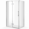 Solidline Aura zijwand | 90cm | Chroom