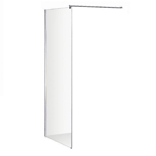 Solidline Solidline Eco zijwand 80*195 cm - Chroom - Helder glas - 6 mm - Chroom - Helder glas - 6 mm