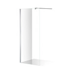 Solidline Solidline Primo Entrada douchewand | 110 | Chroom | Helder glas