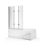 Solidline Badwand 3-delig 120*140 cm - Chroom - Helder glas - 8 mm - Chroom - Helder glas - 8 mm Solidline Solidline Badwand 3-delig 120*140 cm - Chroom - Helder glas - 8 mm - Chroom - Helder glas - 8 mm