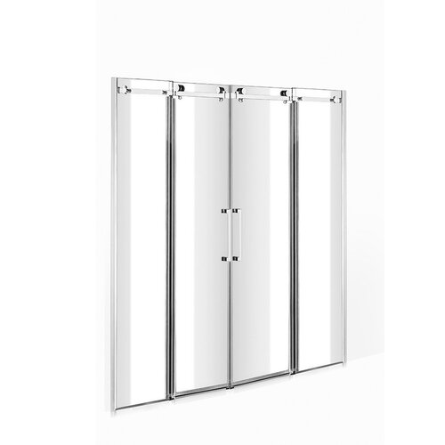 Solidline Double Roller Strata nisdeur 180*200 cm - Chroom - Helder glas - 8 mm - Chroom - Helder glas - 8 mm Solidline Solidline Double Roller Strata nisdeur 180*200 cm - Chroom - Helder glas - 8 mm - Chroom - Helder glas - 8 mm