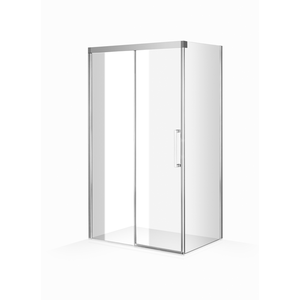 Solidline Soft Close zijwand | 60 | Chroom | Helder glas