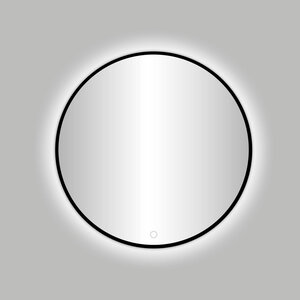 Best-Design Nero Venetië ronde spiegel zwart incl.led verlichting Ø 100 cm