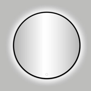 Best-Design Nero Venetië ronde spiegel zwart incl.led verlichting Ø 120 cm