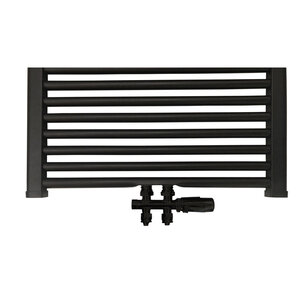 Best-Design Nero-Luxe universele radiator aansluitset midden onder recht Mat zwart Best-Design Nero-Luxe universele radiator aansluitset midden onder recht Mat zwart