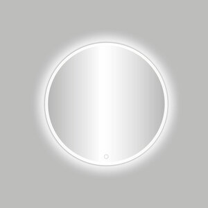 Best-Design White Venetië ronde spiegel Mat wit incl.led verlichting Ø 80 cm