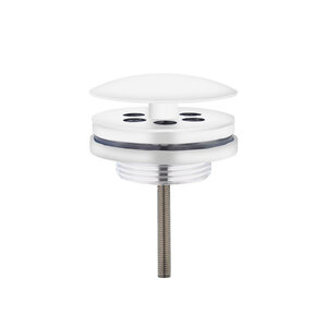 Best-Design Low fontein afvoer plug White 5/4 mat wit