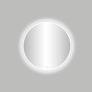 Best-Design White Venetië ronde spiegel Mat wit incl.led verlichting Ø 60 cm