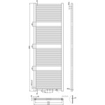 Best-Design Zero radiator recht model 1800x600mm