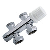 Best-Design luxe Onderblok recht 3/4''x3/4 chroom