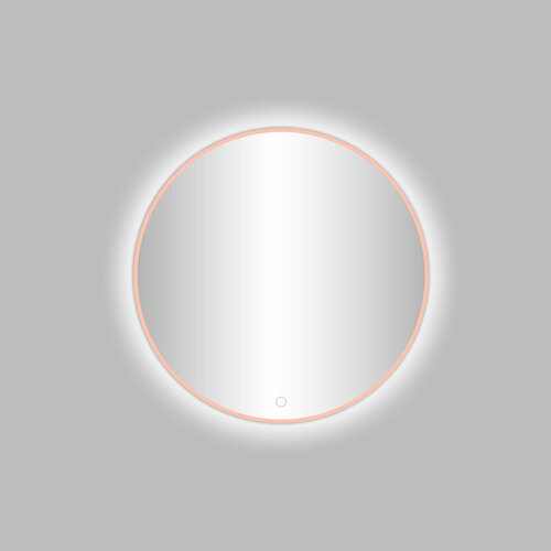 Best-Design Lyon Venetië ronde spiegel rose Mat goud incl.led verlichting Ø 60 cm