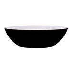 Best-Design New Stone Bicolor zwart/wit vrijstaand bad Just Solid 180x85x52cm