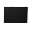 Best-Design Splash Greeploze onderkast 80cm 2 laden zonder wastafel Black