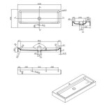 Best-Design Opera 100 wastafel Just Solid 100x42x10cm