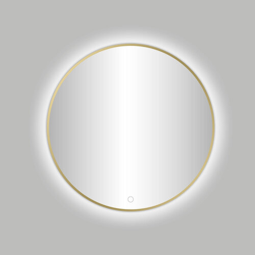 Best-Design Nancy Venetië ronde spiegel Mat goud incl.led verlichting Ø 100 cm
