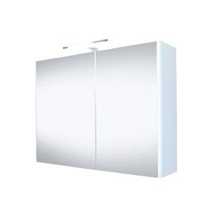 Best-Design Happy spiegelkast 100x60cm met verlichting MDF wit