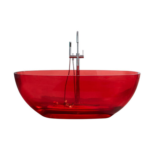 Best-Design Color Transpa Red vrijstaand bad 170x78x56cm