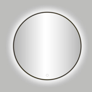 Best-Design Moya Venetië spiegel 100cm met led-verlichting rond Gunmetal
