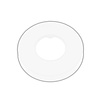 Best-Design White rozet vloerbuis 70x32mm mat wit