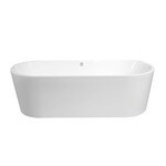 Best-Design bad vrijstaand wit 178x80x55cm