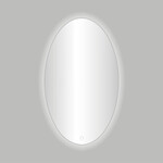 Best-Design Divo spiegel ovaal 60x80cm inclusief LED verlichting met touchscreen schakelaar