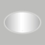 Best-Design Divo spiegel ovaal 80x60cm inclusief LED verlichting met touchscreen schakelaar