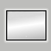 Best-Design Nero Black Solaro LED spiegel 80x60cm aluminium zwart