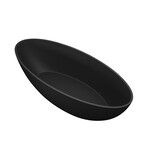 Best-Design Solid 180x85x52cm vrijstaand bad met overloop en sifon solid surface zwart