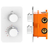 Best-Design White inbouwthermostaat & inb.box 1/2 mat-wit