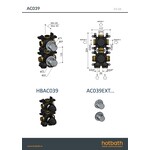 Hotbath Afbouwdeel - Inbouw thermostaat met 3-weg stop-omstel Chroom AC039EXTCR HotBath Hotbath Afbouwdeel - Inbouw thermostaat met 3-weg stop-omstel Chroom AC039EXTCR
