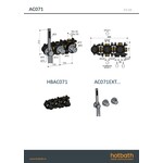 Hotbath Afbouwdeel - Inbouw thermostaat met 2-weg stop-omstel met handdouche/ doucheslang Gepolijst Zwart PVD AC071EXTPBP HotBath Hotbath Afbouwdeel - Inbouw thermostaat met 2-weg stop-omstel met handdouche/ doucheslang Gepolijst Zwart PVD AC071EXTPBP