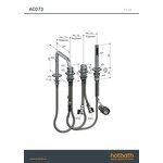 Hotbath Badrandcombinatie eenhendel mengkraan met 2-weg omstel incl. handdouche en uitloop Gepolijst Zwart PVD AC073PBP HotBath Hotbath Badrandcombinatie eenhendel mengkraan met 2-weg omstel incl. handdouche en uitloop Gepolijst Zwart PVD AC073PBP