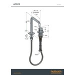 Hotbath Wastafelmengkraan 2-gats met draaibare uitloop, zonder waste Geborsteld Nikkel AC023GN HotBath Hotbath Wastafelmengkraan 2-gats met draaibare uitloop, zonder waste Geborsteld Nikkel AC023GN