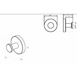 Wiesbaden Alonzo handdoekhaak groot gunmetal Wiesbaden Wiesbaden Alonzo handdoekhaak groot gunmetal
