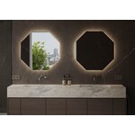 Martens Design Martens Design spiegel hexagon met verlichting en verwarming Stockholm | 70 cm