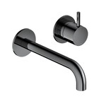 HotBath Cobber inbouw Wastafelkraan | Zwart Chroom | 18cm HotBath HotBath Cobber inbouw Wastafelkraan | Zwart Chroom | 18cm