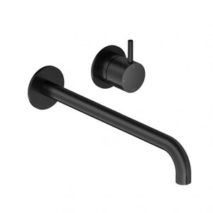 HotBath HotBath Cobber inbouw Wastafelkraan | Mat zwart | 25cm HotBath Cobber inbouw Wastafelkraan | Mat zwart | 25cm