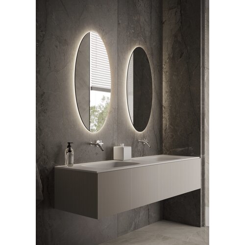 Martens & Meijer spiegel Ovaal met verlichting en verwarming Elipse | 60x120 cm Martens & Meijer Martens & Meijer spiegel Ovaal met verlichting en verwarming Elipse | 60x120 cm
