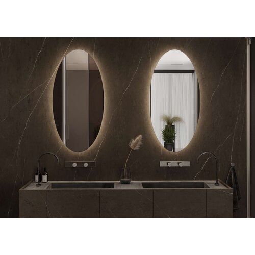 Martens & Meijer spiegel Ovaal met verlichting en verwarming Elipse | 70x140 cm Martens & Meijer Martens & Meijer spiegel Ovaal met verlichting en verwarming Elipse | 70x140 cm