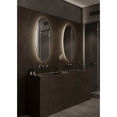 Martens & Meijer spiegel Ovaal met verlichting en verwarming Elipse | 90x180 cm Martens & Meijer Martens & Meijer spiegel Ovaal met verlichting en verwarming Elipse | 90x180 cm