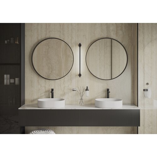 Martens & Meijer spiegel rond met verlichting en verwarming Miami | Geborsteld Goud | ø 60 cm Martens & Meijer Martens & Meijer spiegel rond met verlichting en verwarming Miami | Geborsteld Goud | ø 60 cm