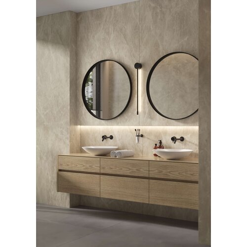 Martens & Meijer spiegel rond met verlichting en verwarming Miami | Geborsteld Goud | ø 60 cm Martens & Meijer Martens & Meijer spiegel rond met verlichting en verwarming Miami | Geborsteld Goud | ø 60 cm