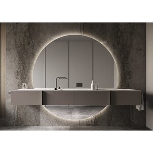 Martens & Meijer Martens & Meijer spiegel rond met verlichting en verwarming Horizon | 200x110 cm Martens & Meijer spiegel rond met verlichting en verwarming Horizon | 200x110 cm