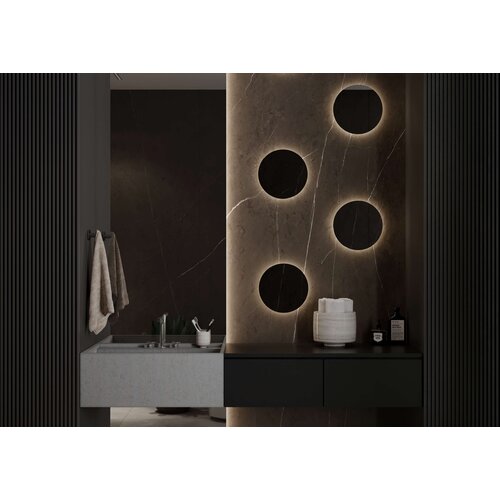 Martens & Meijer Ronde set spiegels met indirecte verlichting Florida | 30 cm | 3 stuks Martens & Meijer Martens & Meijer Ronde set spiegels met indirecte verlichting Florida | 30 cm | 3 stuks