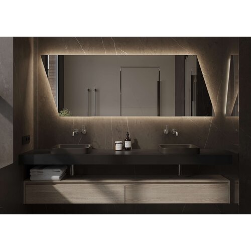 Martens & Meijer Ruiten spiegel met indirecte verlichting New York | 140 cm Martens & Meijer Martens & Meijer Ruiten spiegel met indirecte verlichting New York | 140 cm