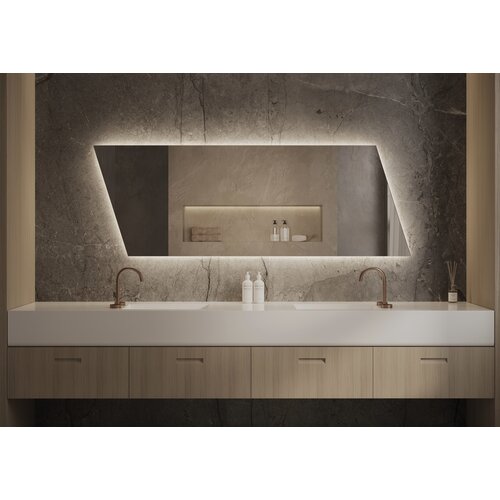 Martens & Meijer Ruiten spiegel met indirecte verlichting New York | 200 cm Martens & Meijer Martens & Meijer Ruiten spiegel met indirecte verlichting New York | 200 cm