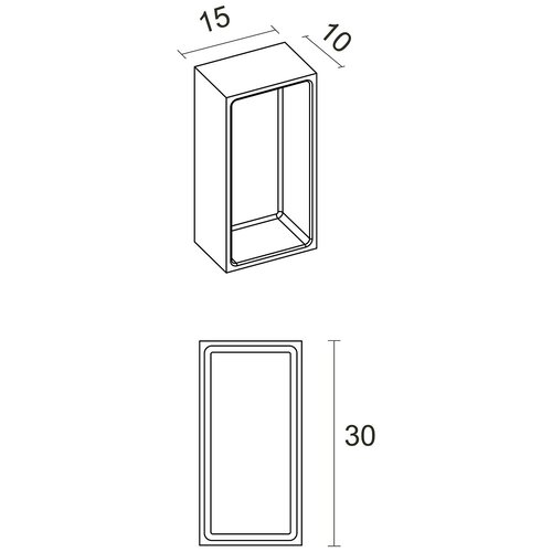 Riho Riho Alcove inbouw/opbouwnis | 15x30cm