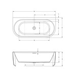 Riho Desire Back to wall halfvrijstaand bad | 180x84cm | Glans wit | Zonder badvulcombinatie | Nee | Sparkle mood Riho Riho Desire Back to wall halfvrijstaand bad | 180x84cm | Glans wit | Zonder badvulcombinatie | Nee | Sparkle mood